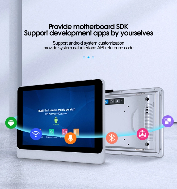 2021 Wall Mounted Desktop All-in-One PC 17inch Embedded Industrial Android Multifunction OEM ODM Touch Panel