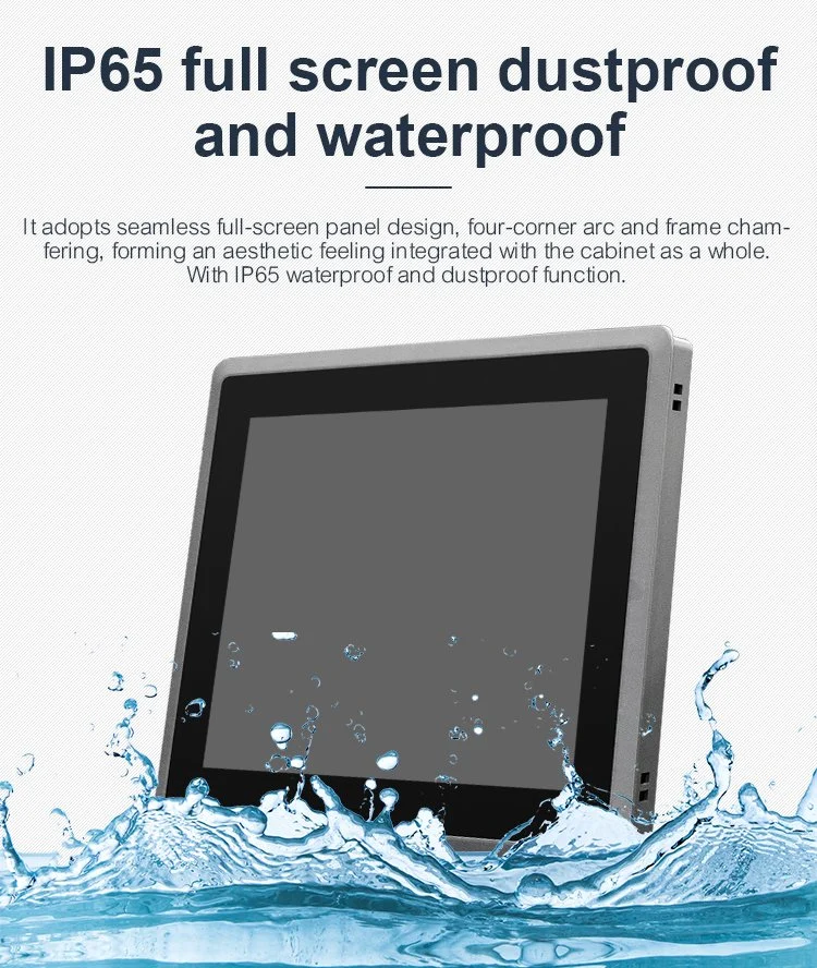 Phoenix Contact RS485 RS232 IP65 Waterproof Low Cost Wall Mount Touch All in One Embedded Wall Mounting Android Panel Industrial PC