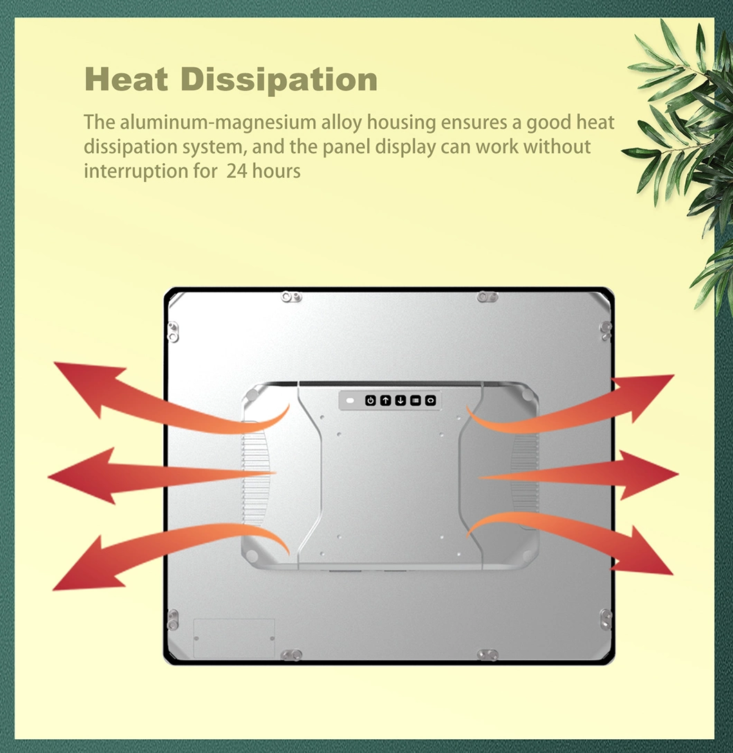 21.5 Inch Industrial Control Panel Resistive Touch Screen Embedded Industrial Panel Display IP65 HMI Industrial Monitor