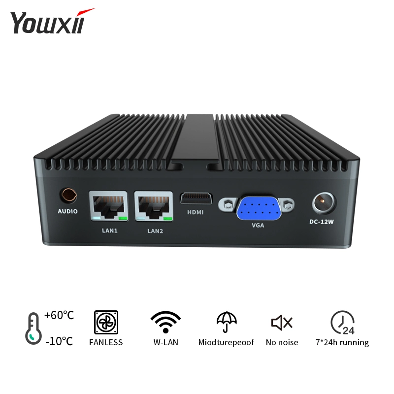 Qunshi Hot Sale All in One Mini PC I5/I7 4200u Fanless Metal Mini Computer Windows 10/Linux Motherboard Industrial PC