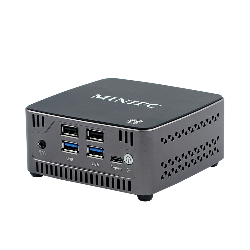 Win 10 Mini PC DDR4 SATA SSD Small Computer Dual LAN HD Minidp Type-C 2USB Embedded Antenna Mini Industrial PC