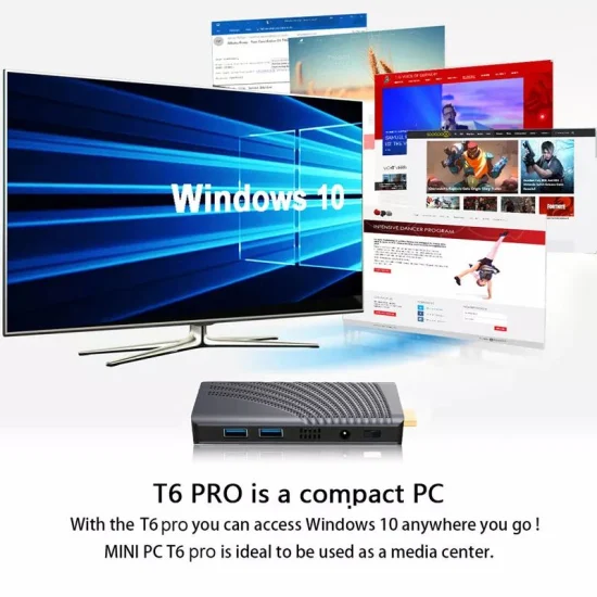 新製品工場サプライヤー格安カスタマイズ T6 PRO インテルオールインワン PC UHD グラフィックス 600 ミニ PC