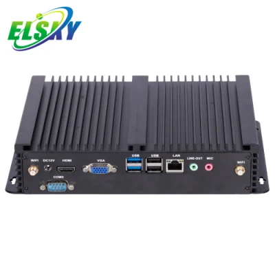 Elsky Ipc6000 Qm9700 Günstiger Skylake デュアルコア 7100u 7500u 7200u HD510HD610 ベアボーン SATA3.0 SSD HDD 4K ディスプレイ Ubuntu ミニ PC